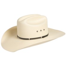 60%OFF メンズカウボーイハット Resistolデイトナカウボーイハットによってジョージ・ストレイトコレクション - シャンタンストロー、牛飼いクラウン（男性用） George Strait Collection by Resistol Daytona Cowboy Hat - Shantung Straw Cattleman Crown (For Men)画像